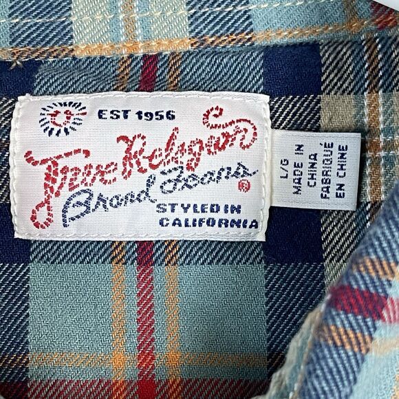 Men's Plaid Button-Up Shirt - Picture 7 of 12